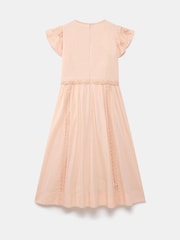 Mint Velvet Nude Crochet Cotton Midi Dress - Image 7 of 7