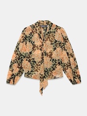 Mint Velvet Orange Floral Print Blouse - Image 7 of 8