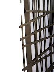 Libra Interiors Gold Lattice Wall Decor Mirror Brass Finish - Image 6 of 6