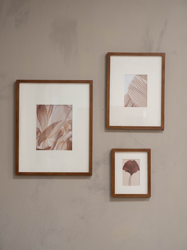 Libra Interiors Brown Ruben Photo Frame Rubberwood 10x15cm - Image 2 of 6
