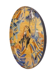 Libra Interiors Gold Blue Jungle Wall Decor 76cm - Image 3 of 6