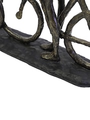 Libra Interiors Bronze Smooching Cyclist Sculpture - Image 5 of 5