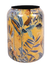 Libra Interiors Gold Blue Large Jungle Vase - Image 4 of 6