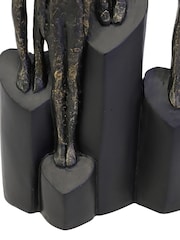 Libra Interiors Bronze Abstract Family Sculpture on Hearts Plinth - Image 6 of 6