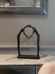 Libra Interiors Bronze Lovers Heart Sculpture - Image 1 of 4