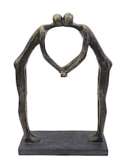 Libra Interiors Bronze Lovers Heart Sculpture - Image 2 of 4