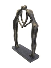 Libra Interiors Bronze Lovers Heart Sculpture - Image 3 of 4