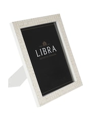 Libra Interiors White Aspen Bone Inlay Photo Frame 11x14 - Image 2 of 6