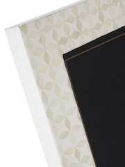 Libra Interiors White Aspen Bone Inlay Photo Frame 11x14 - Image 5 of 6