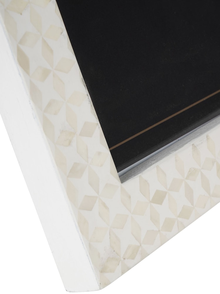 Libra Interiors White Aspen Bone Inlay Photo Frame 11x14 - Image 6 of 6