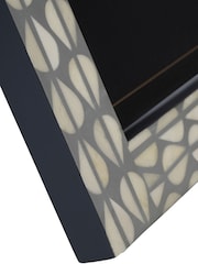 Libra Interiors Grey White Burgess Inlay Photo Frame 11x14 - Image 6 of 6