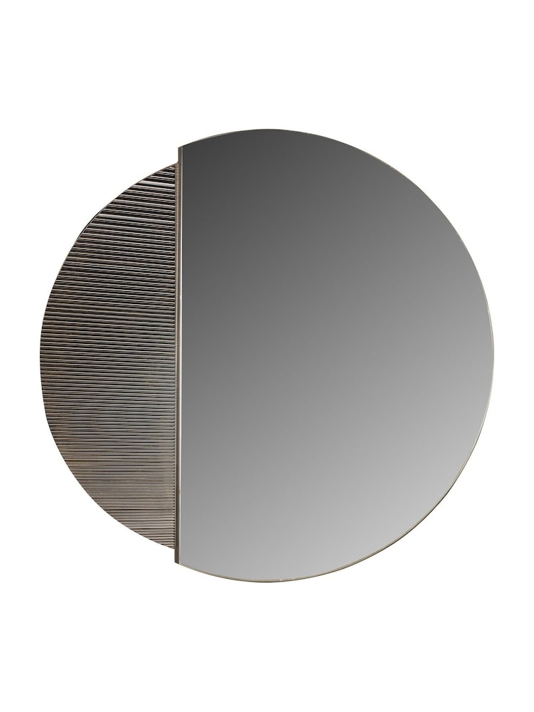 Libra Interiors Black Belvedere Wall Mirror 90cm - Image 2 of 4