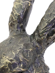 Libra Interiors Bronze Albert Rabbit Head Sculpture - Image 5 of 6