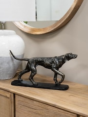Libra Interiors Bronze Hunter Dog Sculpture - Image 1 of 6