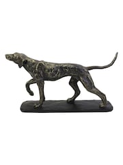 Libra Interiors Bronze Hunter Dog Sculpture - Image 2 of 6