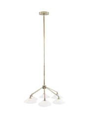 Libra Interiors White Lucia 6 Light Chandelier - Image 2 of 2