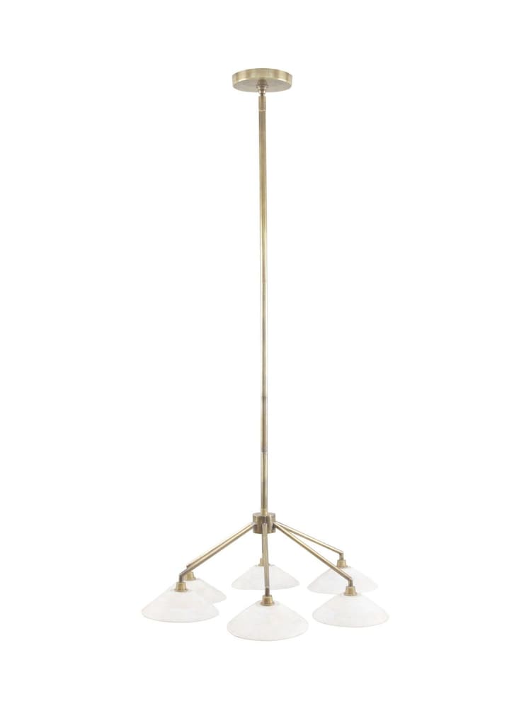 Libra Interiors White Lucia 6 Light Chandelier - Image 2 of 2 Libra Interiors White Lucia 6 Light Chandelier - Image 2 of 2