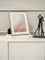 Libra Interiors Gold Strand Photo Frame Iron 20x25cm 3D - Image 1 of 6