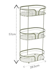Showerdrape Sage Green Dante Freestanding Floor Caddy - Image 2 of 2
