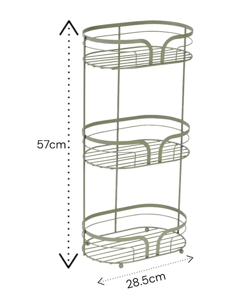 Showerdrape Sage Green Dante Freestanding Floor Caddy - Image 2 of 2