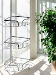 Showerdrape Chrome Dante Freestanding Corner Floor Caddy - Image 1 of 2