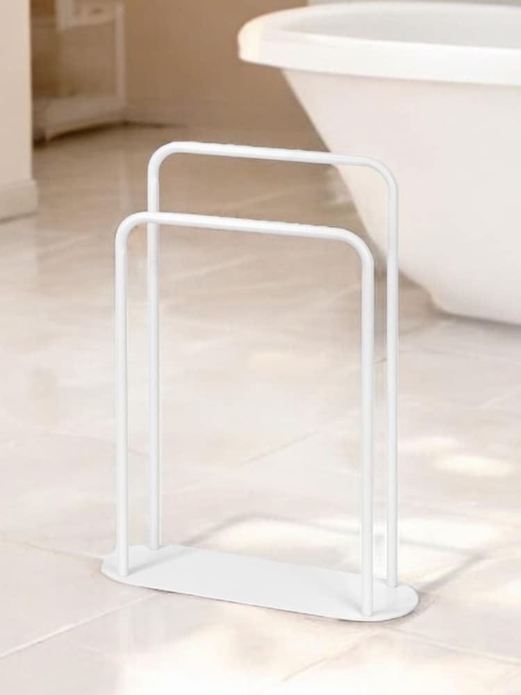 Showerdrape White Aspen Freestanding Towel Storage Stand - Image 1 of 2
