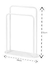 Showerdrape White Aspen Freestanding Towel Storage Stand - Image 2 of 2