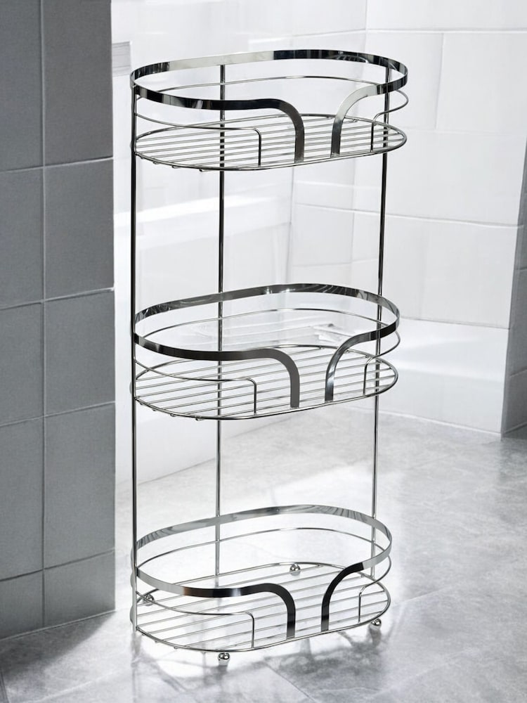 Showerdrape Chrome Dante Freestanding Floor Caddy - Image 1 of 2