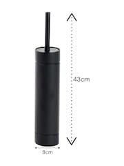 Showerdrape Black Draco Slimline Toilet Brush & Holder - Image 2 of 2