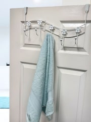Showerdrape Set of 2 Flowers Over Door Storage Hooks - Imagem 1 de 4