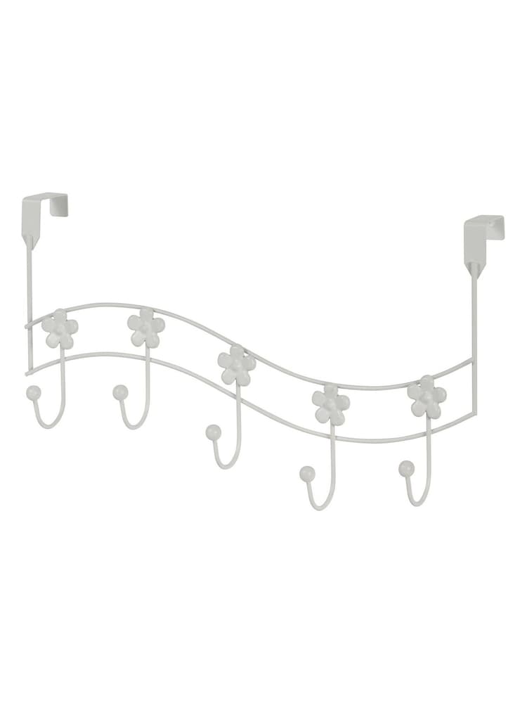 Showerdrape Set of 2 Flowers Over Door Storage Hooks - Imagem 4 de 4