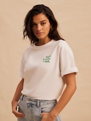 Mint Velvet Green Tennis Graphic T-Shirt - Image 1 of 8