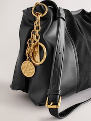 Tan Brown Charm Cross-Body Buckle Bag - Image 3 of 5