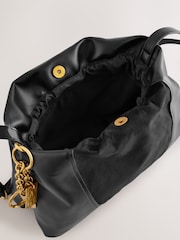 Tan Brown Charm Cross-Body Buckle Bag - Image 5 of 5