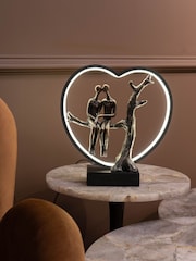 Libra Interiors Bronze Lovers on Branch Light Sculpture LED USB - Image 1 of 6