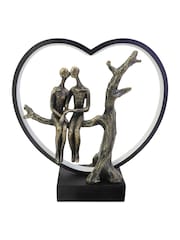 Libra Interiors Bronze Lovers on Branch Light Sculpture LED USB - Image 3 of 6