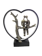 Libra Interiors Bronze Lovers on Branch Light Sculpture LED USB - Image 4 of 6