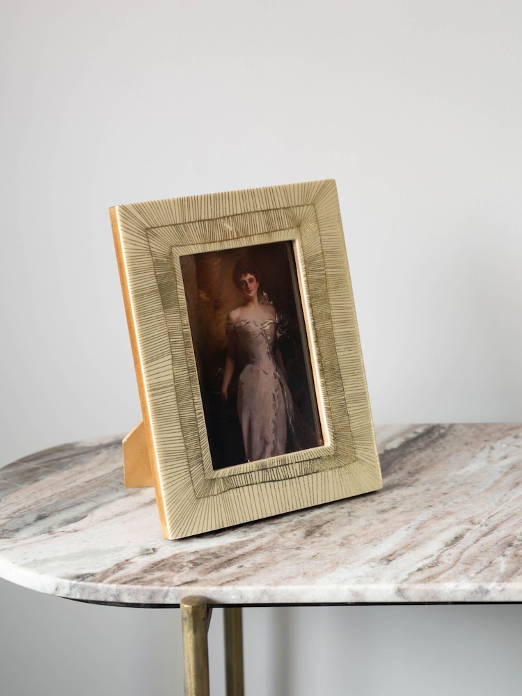 Libra Interiors White Dame Photo Frame 5x7 - Image 1 of 6