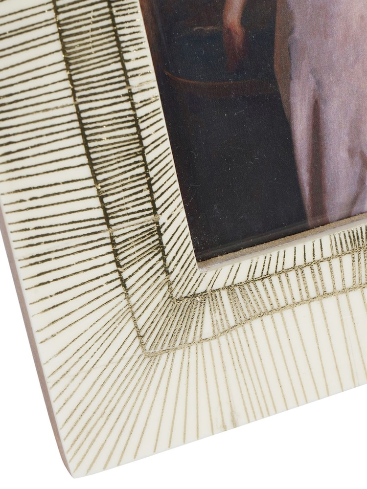 Libra Interiors White Dame Photo Frame 5x7 - Image 6 of 6 Libra Interiors White Dame Photo Frame 5x7 - Image 6 of 6