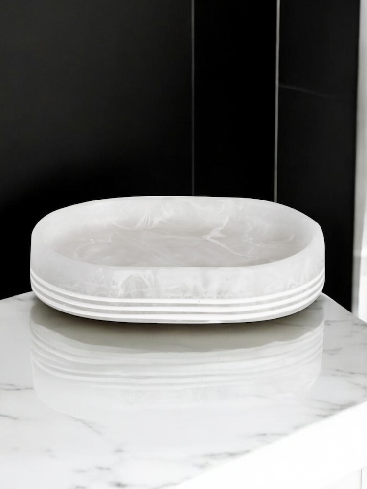 Showerdrape Bianco Striped Soap Dish - Imagem 1 de 2
