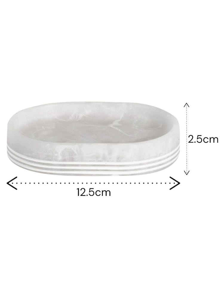 Showerdrape Bianco Striped Soap Dish - Imagem 2 de 2