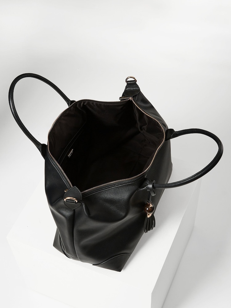 Black - Luella Grey Lana Travel Weekender Bag - Image 4 of 4