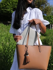 Braun - Luella Grey Benny Tote & Canvas Pouch - Bild 8 von 9