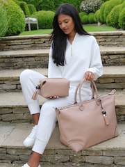 Pink - Luella Grey Lana Travel Weekender Bag - Image 5 of 6