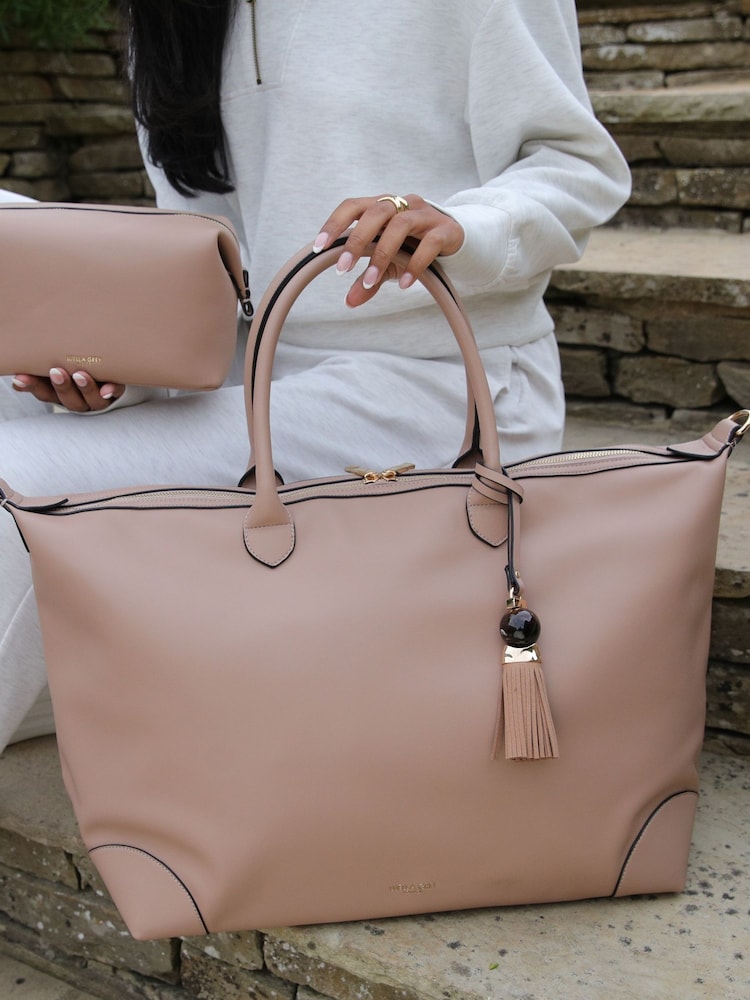 Pink - Luella Grey Lana Travel Weekender Bag - Image 6 of 6