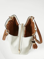 White - Luella Grey Sienna Hobo Tote - Image 6 of 7