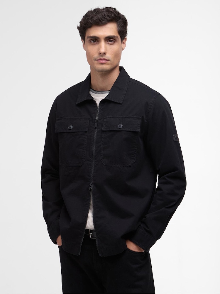 Barbour® International Black Arkle Overshirt - Image 1 of 4 Barbour® International Black Arkle Overshirt - Image 1 of 4