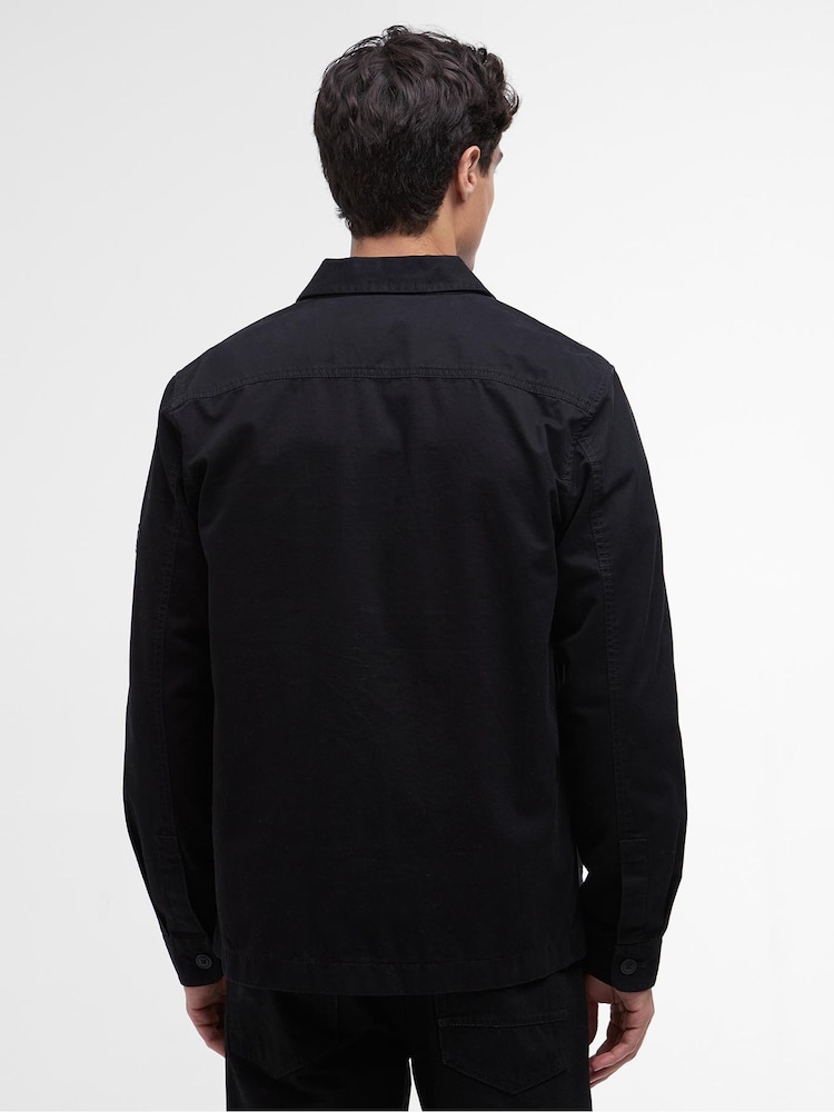 Barbour® International Black Arkle Overshirt - Image 2 of 4 Barbour® International Black Arkle Overshirt - Image 2 of 4