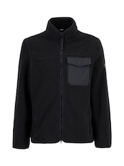 Barbour International Black Mossdale Fleece Jacket - Image 4 of 5