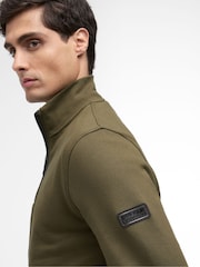 Barbour International Green Rufforth Half Zip Sweatshirt - Image 4 of 6